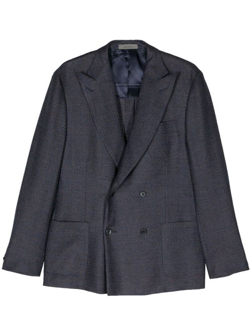 Peak-lapels double-breasted blazer - Blue