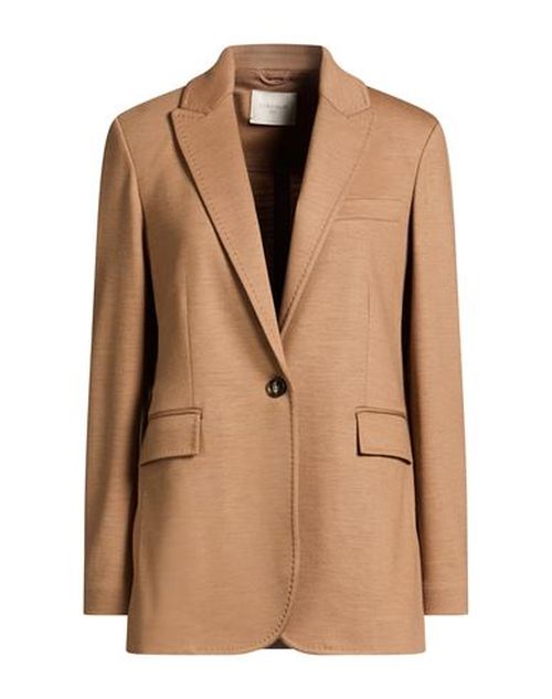 Woman Blazer Camel Size 2 Virgin Wool, Cashmere, Polyamide