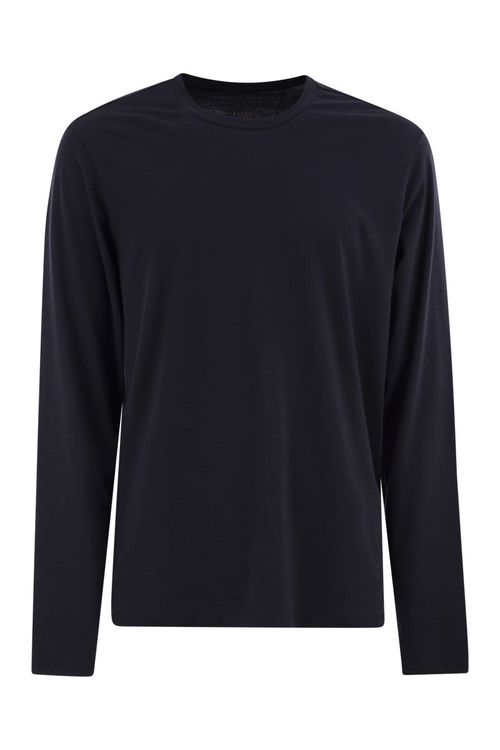 Majestic Long-Sleeved Crew-Neck T-Shirt