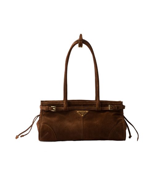 Medium suede handbag