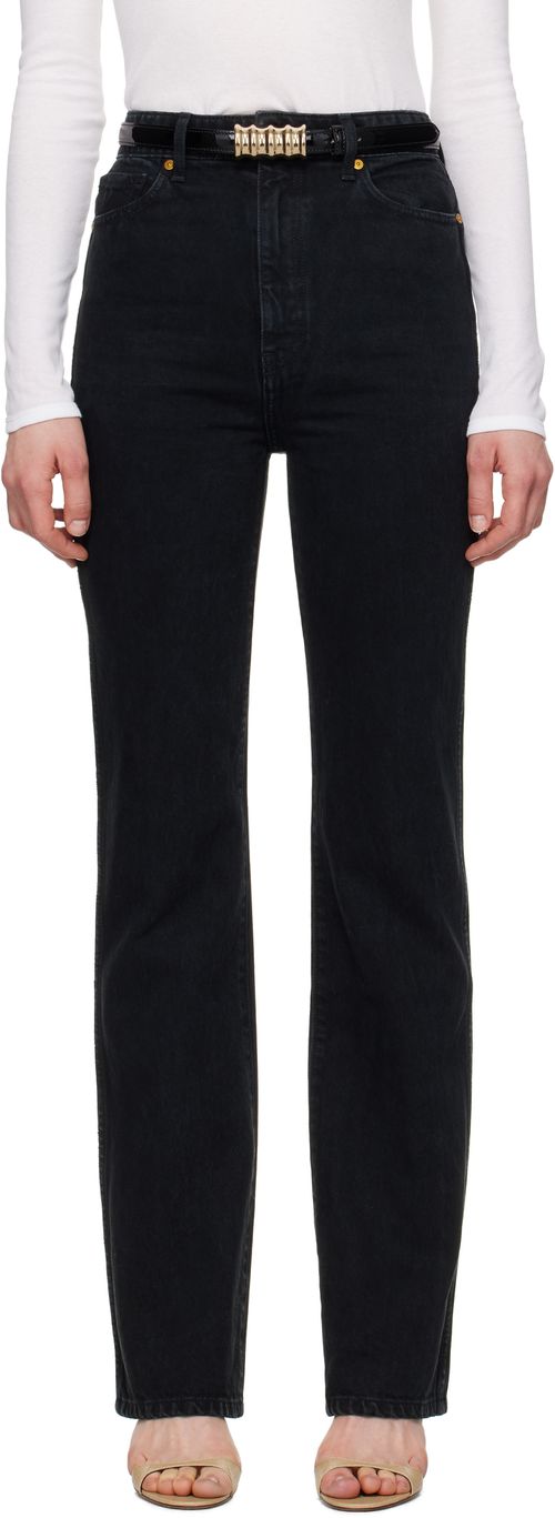 KHAITE Black Danielle Jeans