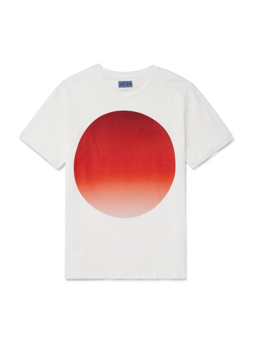 Omaru Gradation Printed Cotton-Jersey T-Shirt