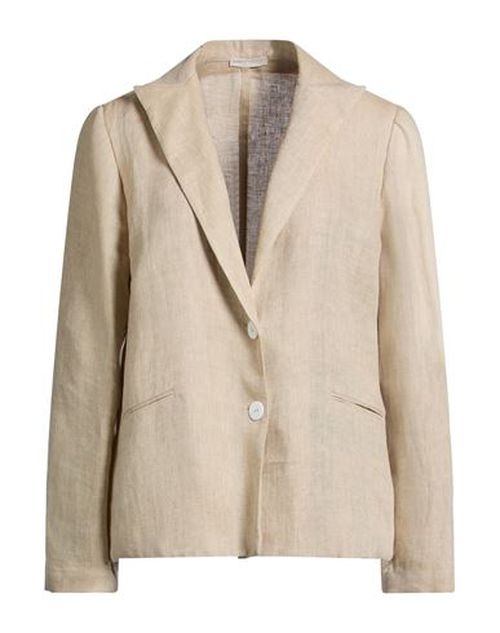 Woman Blazer Beige Size 10 Linen