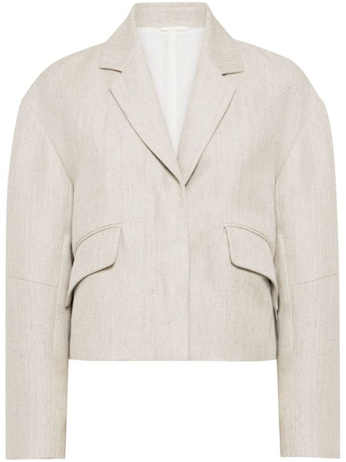 Monili bead-embellished blazer - Neutrals