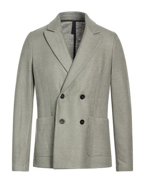 Man Blazer Sage green Size 38 Linen, Cotton
