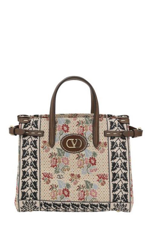 ◆VALENTINO◆アンティーブ Vロゴプレート スモールトートバッグ ヴァレンティノ ガラヴァーニ アンティーブ シンセティックジャ