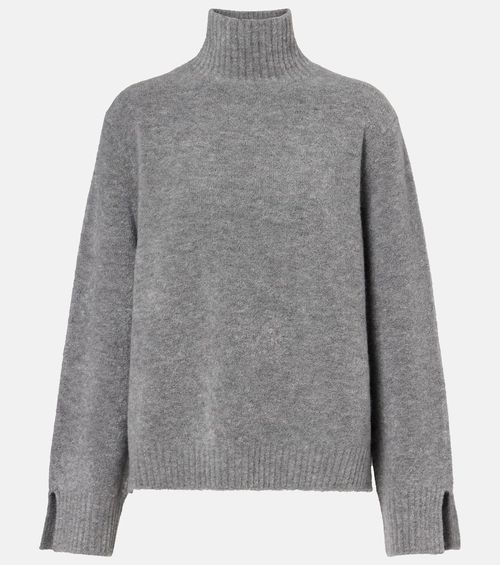 Wool and cashmere-blend turtleneck sweater