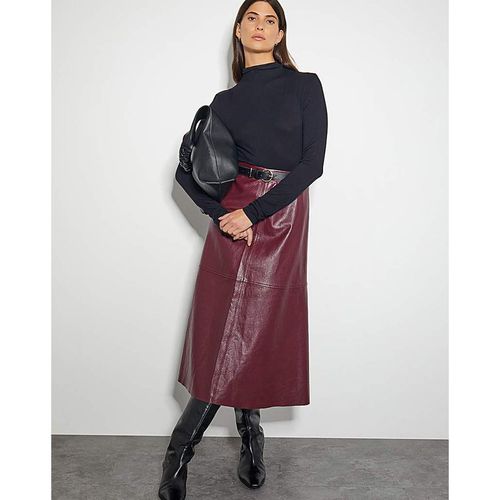 Monsoon Pippa Faux Leather Midi Skirt
