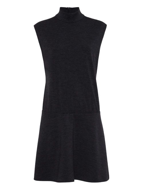 Monili-chain detail mini dress - Grey