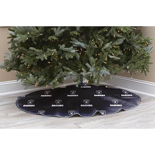 Oakland Raiders Christmas Tree Skirt