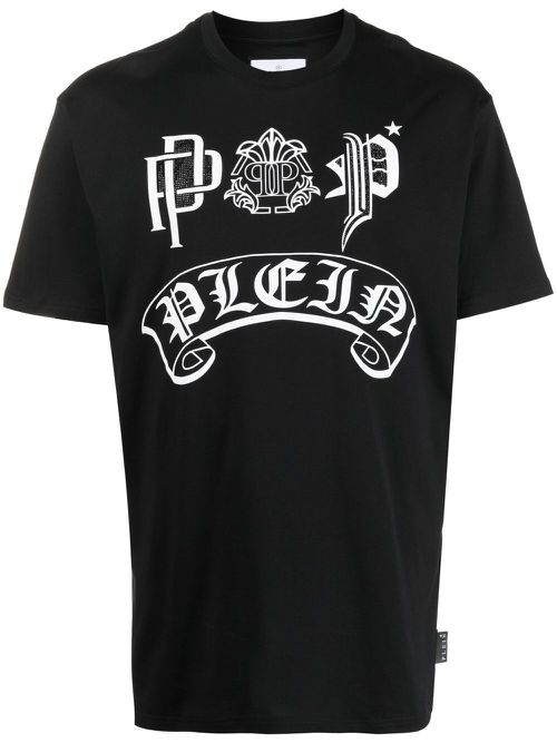 SS Gothic Plein graphic-print T-Shirt - Black