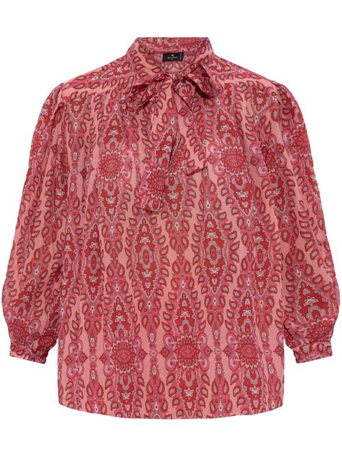 Paisley-print blouse - Pink