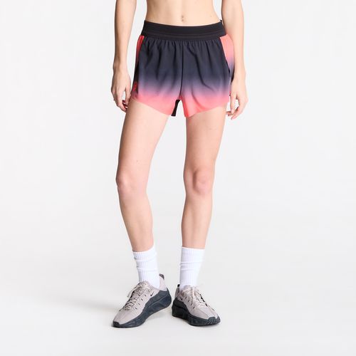 Nike AeroSwift Women's Dri-FIT ADV 3" Brief-Lined Running Shorts Black/ Bright Crimson/ Metallic Silver