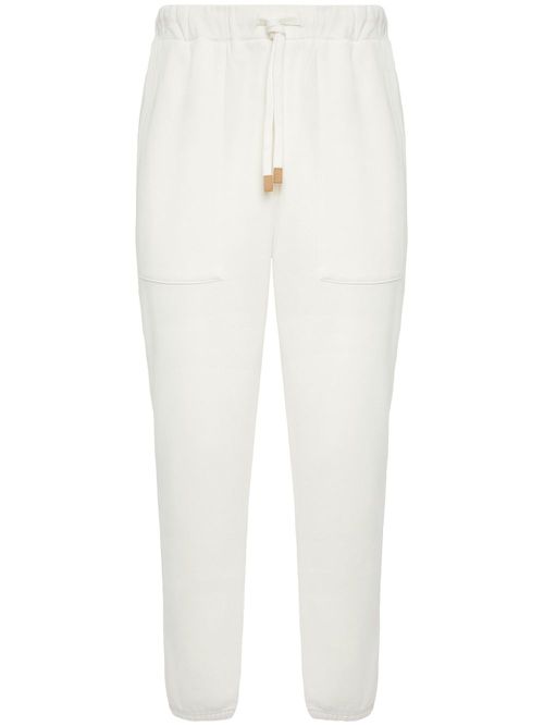 Cotton track pants - White