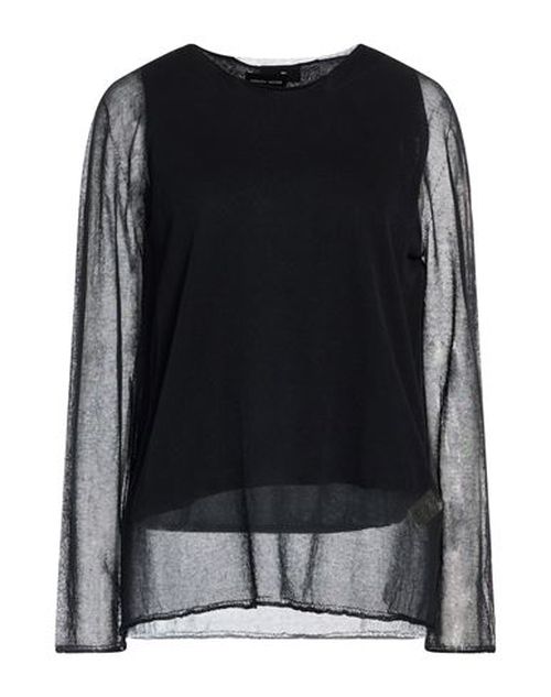 Woman Sweater Black Size XL Cotton, Polyamide