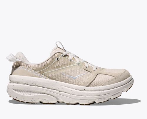 HOKA Vibrant Bloom Bondi B3LS Shoes in Frost/Pepper