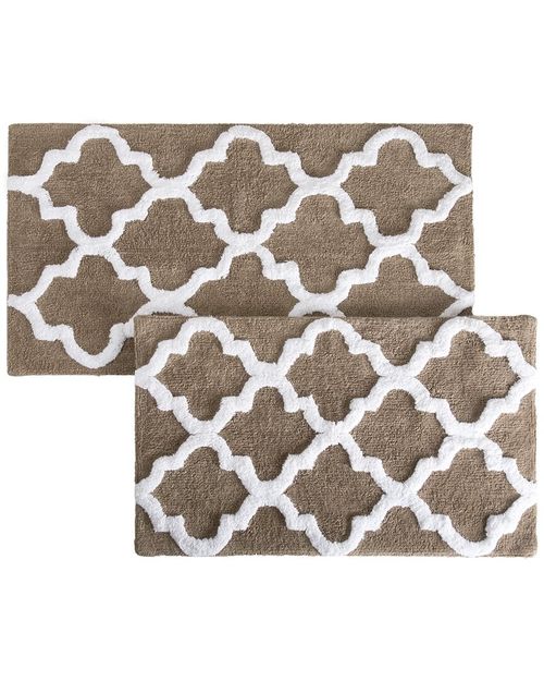 Cotton Plush 2Pc Bath Mat Set