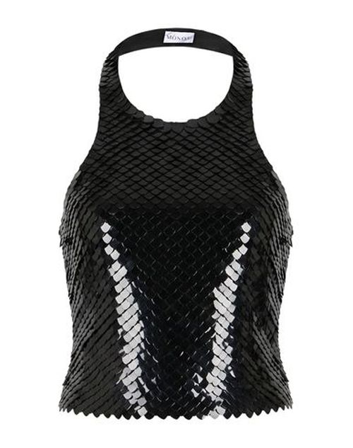 Mônot Woman Top Black Size 2 Viscose