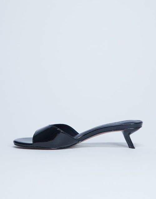 Ivee kitten heel mule in black