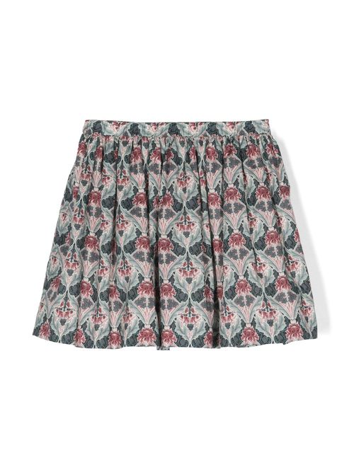 Calipso graphic-print skirt - Blue