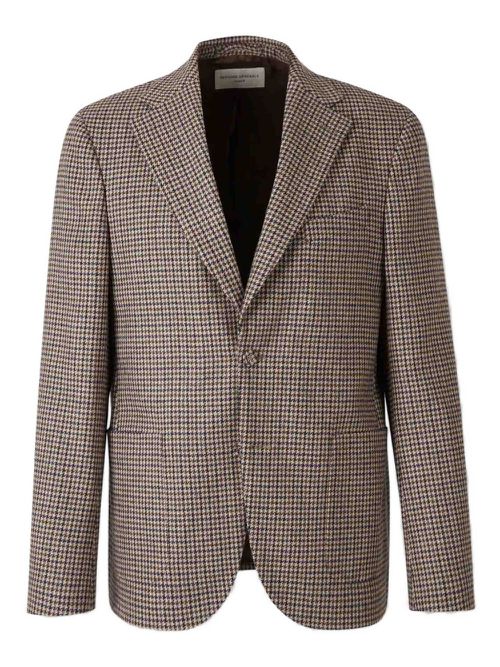 Virgin-wool single-breasted blazer - Neutrals