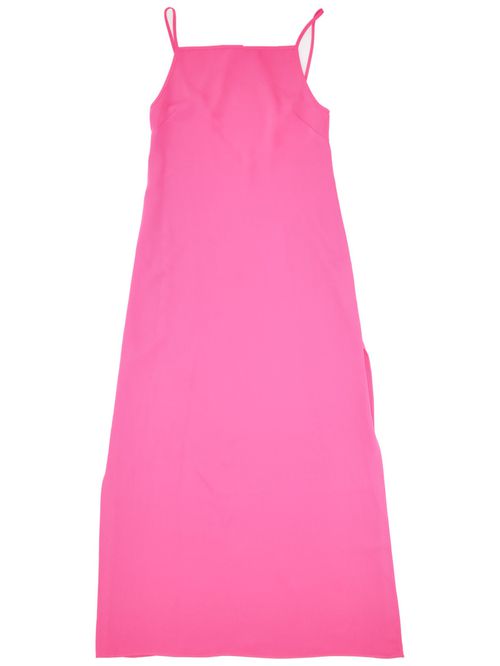 Pink Bow Detail Midi Dress