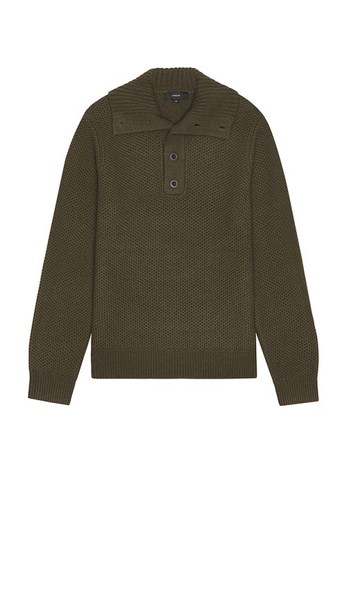 Vince Long Sleeve Mockneck Sweater in Leaf. XL/1X also in L