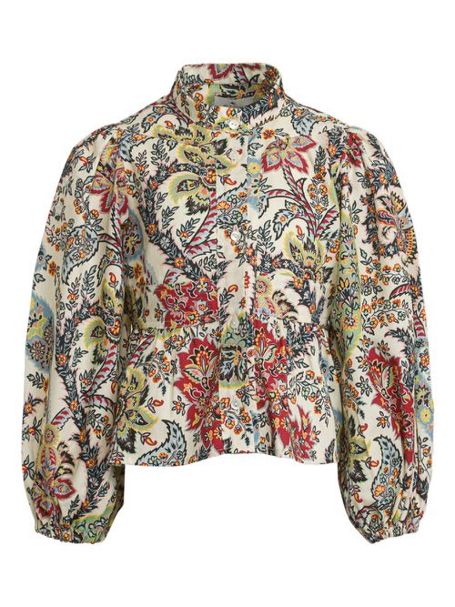 Paisley-print blouse - White