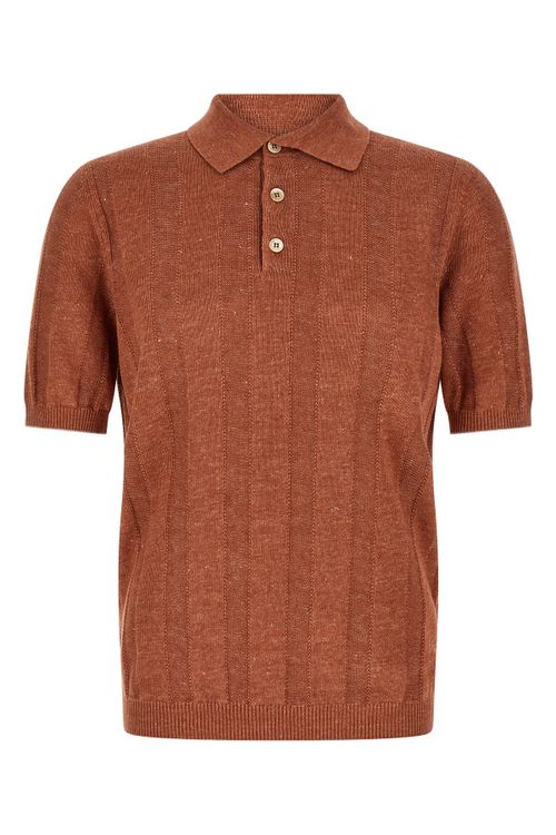 Wide Ribbed Polo Shirt