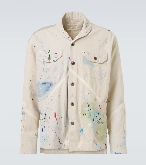 Painter printed cotton jacket