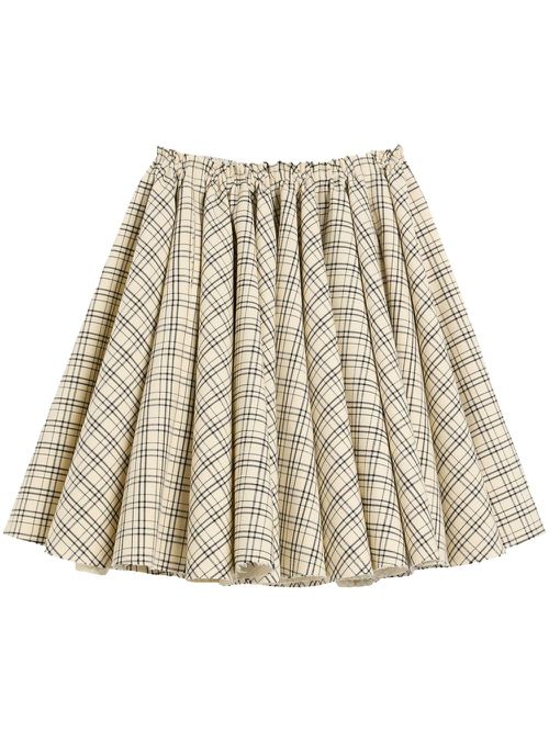AMI Paris checkered skirt - Neutrals