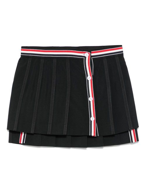 Pleated mini skirt - Black