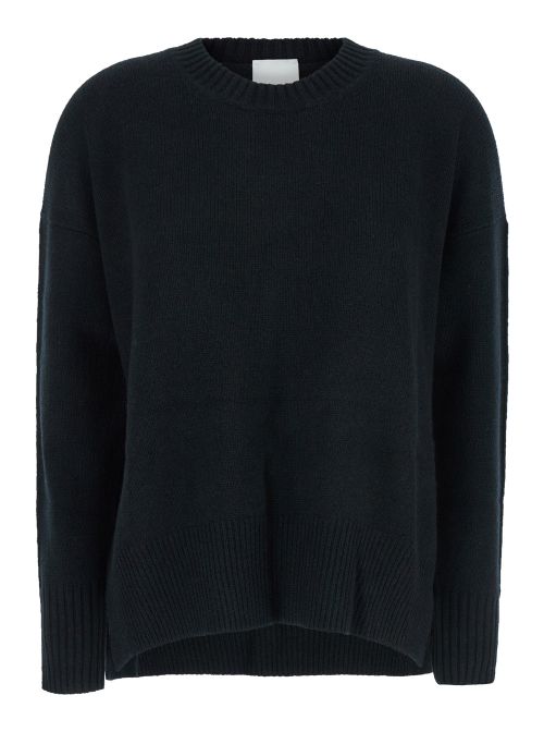 Cashmere Crewneck Sweater — Black