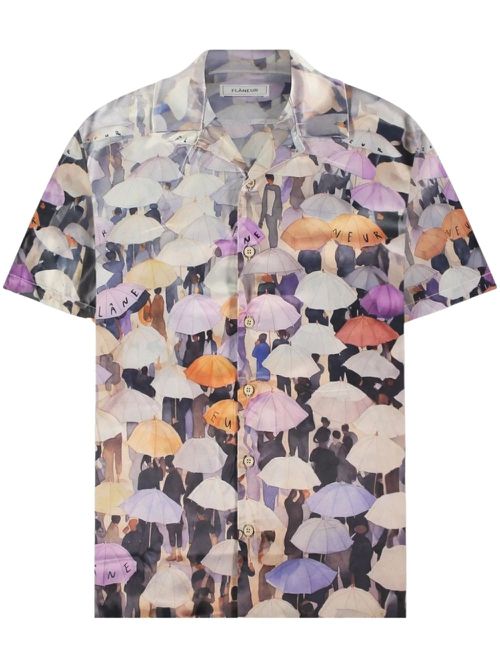 Umbrella-print shirt - Pink