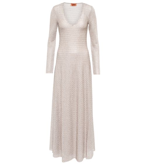 Missoni Metallic knit maxi dress