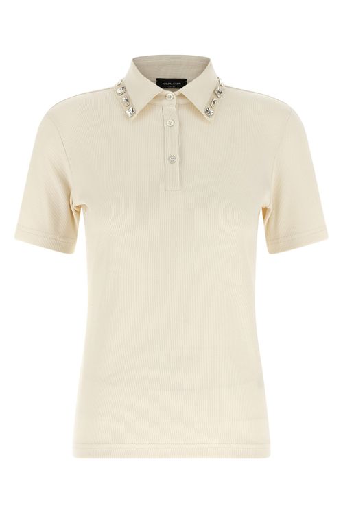 Crystal Collar Polo Shirt