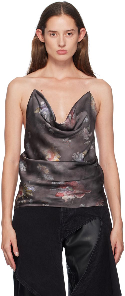 Y/Project Gray Invisible Strap Tank Top