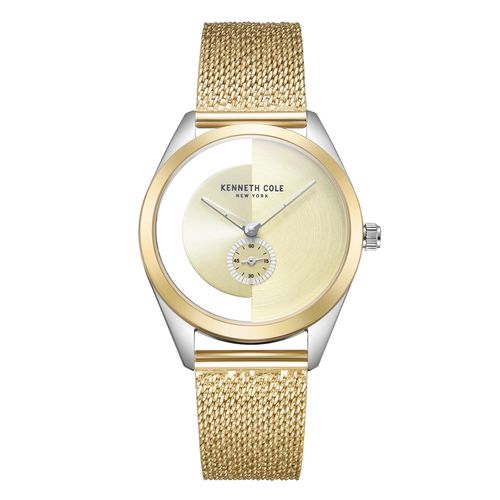 Two-Tone Quartz Watch — Gold