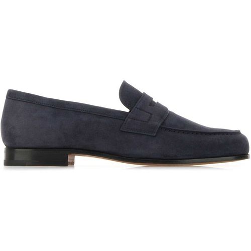Church's Navy Blue Leather Heswall Loafer