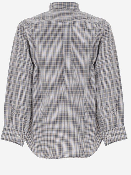 Checked Cotton Shirt — Multicolor