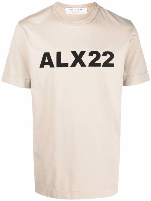 Logo-print T-shirt - Neutrals