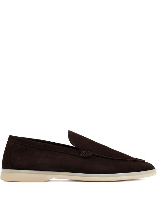 Ludovico suede loafers - Brown