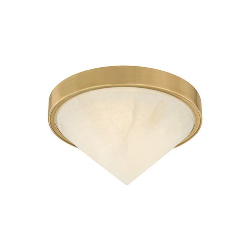 Vintage Brass LED Flush Mount from the Colmar Collection