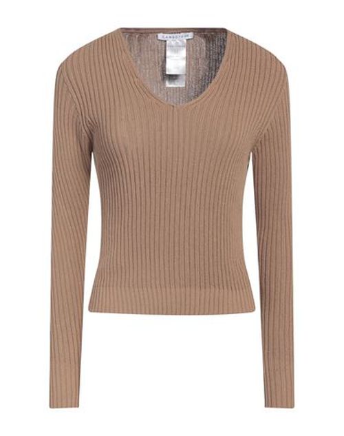 Caractère Woman Sweater Khaki Size 1 Cotton