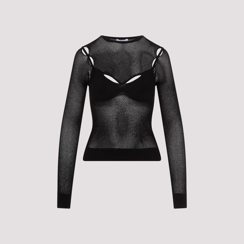 Net Arrow Bralette Viscose Top