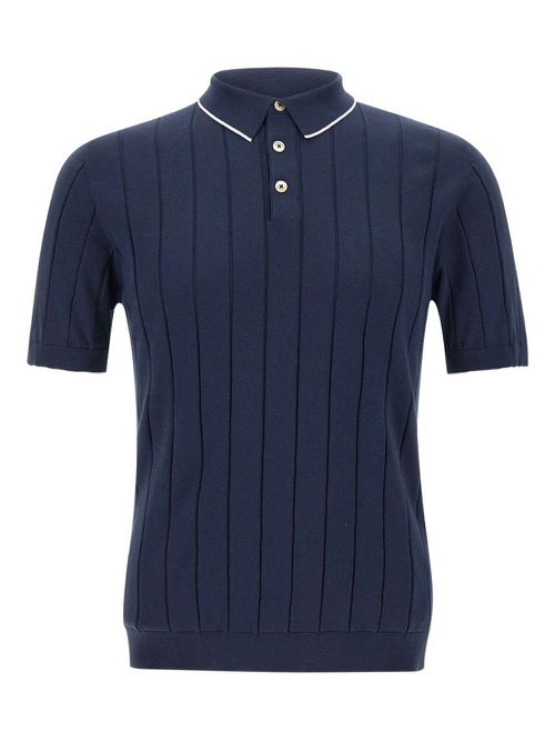 Eleventy cotton polo shirt - Blue