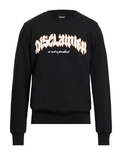 Man Sweatshirt Black Size L Cotton