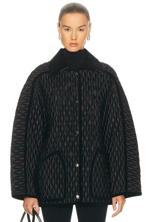Burberry Floriston Jacket in Black - Black. XS also in