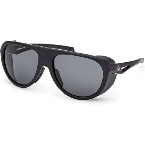 Adidas Sport Unisex Adidas Sport SP0110 02A Gafas de sol Inyectado Negro Fumar Piloto Norma