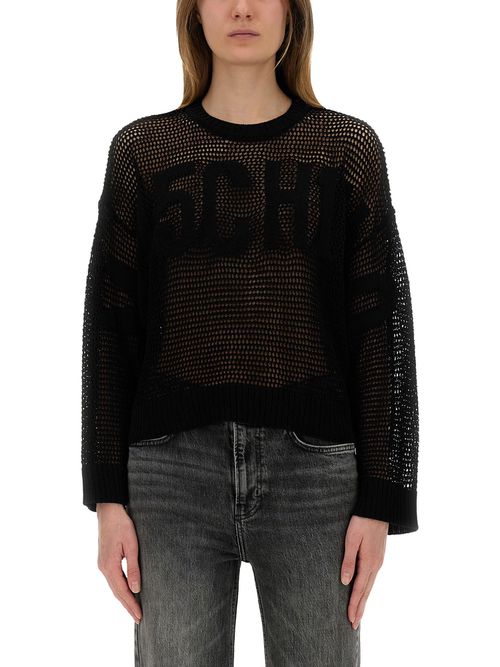 Mesh shirt with logo